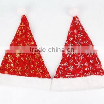 2016 Hot Slae Santa Claus Hat For Adults Snowflake Painted Party Christmas Dancing Hat photo-2