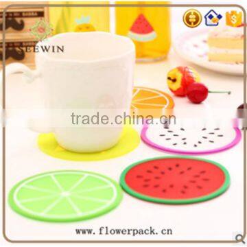 Wholesale felt cute silica gel cup mat