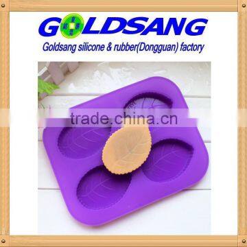 creative soap mould diy silicone cake mold leaf-shape mold