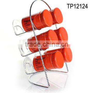 6pcs glass sleeve spice holder set for mother day gift