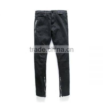 2017 Summer New Locomotive Jeans Elastic Skinny Pants With Side Zip photo-4