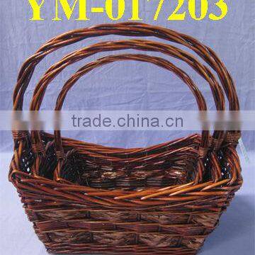 Large Wicker Baskets With OneHandle