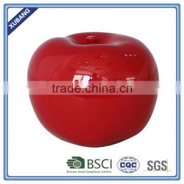 Poly Resin Red Square Apple Home Docer photo-3