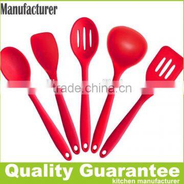 Factory of 5 Pieces a Set Colorful Silicone Cooking Kitchenware Utensils Set photo-4