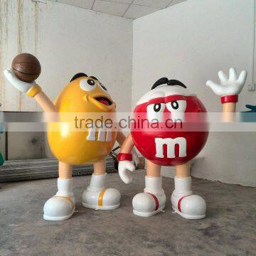 Fiberglass famous cartoon mascot for park decoration