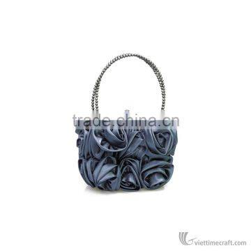 Cheap Rose Satin Handbag, Lady Handbag Bag, Handmade in Vietanm photo-3