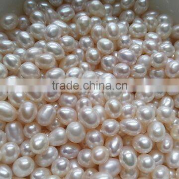 7-8 mm White Rice Shape Freshwater Loose Pearls photo-2