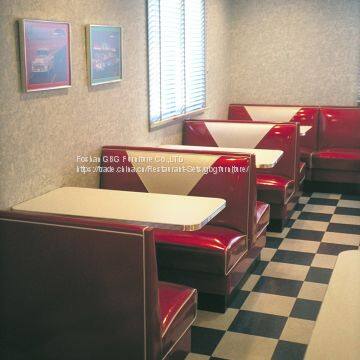 Customized Quality Restaurant Furniture Booth Table Chair Set photo-3