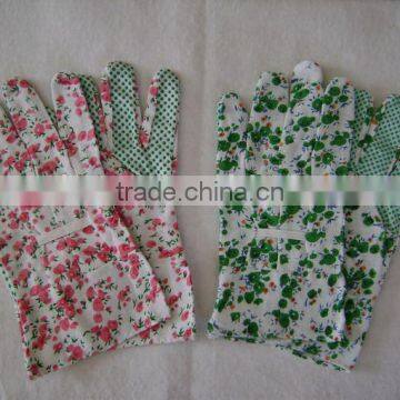 Drill cotton gardening glove