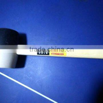 2015 new design mallet hammer rubber hammer with wood handle