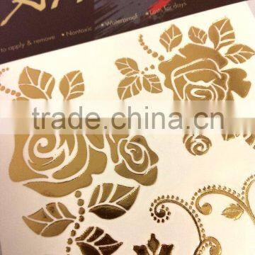 Foil Tattoo Fashion Sticker, Temporary Tattoos Sticker. Easy to Apply & Remove, Nontoxic, Waterproof, Lasts for Days Sticker photo-4
