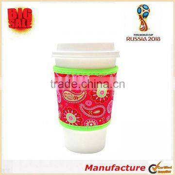 2018 World Cup Fashion Prints Beautiful Color and Design Neoprene Cup Sleeve Perfect Gift Drink Insulator Neoprene Cup Sleeve photo-5