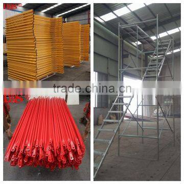 Walk Through Scaffold Frame Pipe Staging Scaffolding H Frame Scaffolding System