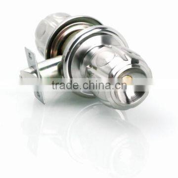 Polished finished 60mm cylindrical round knob door lock for sale