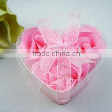 Very Beautiful Heart Shape Rose Soap Flower photo-1