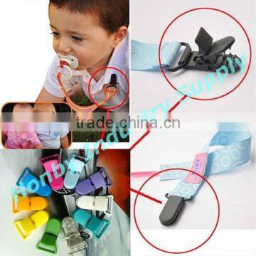42mm Long Assorted Colors Plastic Clips For Pacifier Holders photo-3