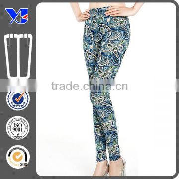 mature traditional plus size colorful printed leggings