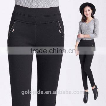 New autumn winter ladies casual fashion pencil pants of tall waist elastic long pants