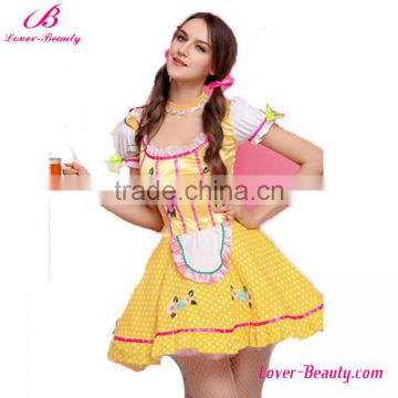 Best Selling Yellow Beer Girl Adult German Women Costume