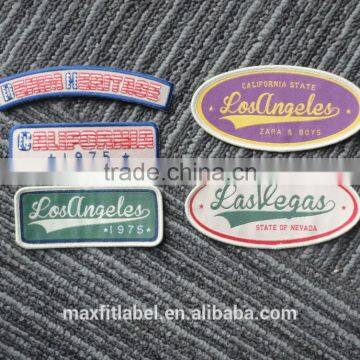 2016 China Directly Factory Supply Irregular Shape Woven Badge for Garment photo-2