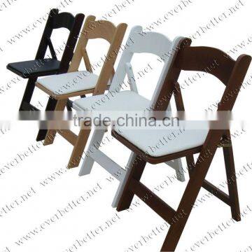 Padded Wood Folding Chairs