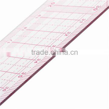 Kearing Chinese Manufacture Transparent Designer Grading Rulers Flexible Sanwich Metric Fashion Graph 5*50cm #8002