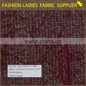 New Fashion Foil Pante Roma for Trousers Wholesale Many Stocks Pante Roma Fabric photo-5