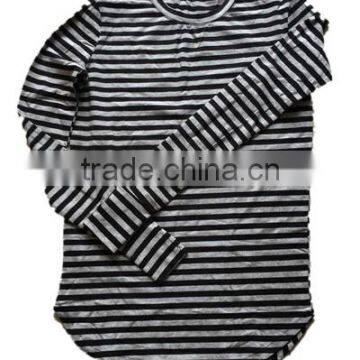Wholesale Base Long T-shirt Thin Long Sleeve Stripe T-shirt