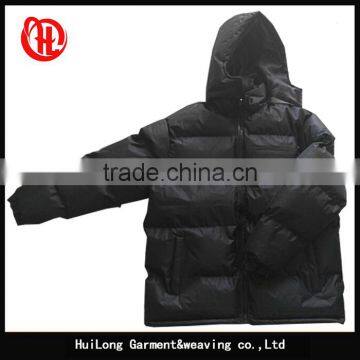outdoor coats padding jackets with hood men winter padded snowker PVC jackets