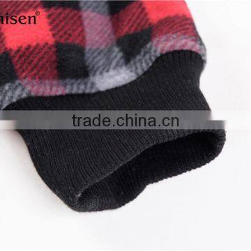 2017 Oem Service Factory Windproof Plaids Warm Bomber Men Polar Fleece Coat photo-6