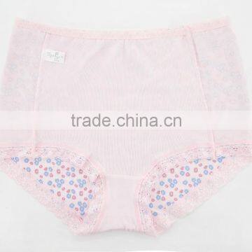 Printing Best Quality 95% Cotton 5% Spandex With Lace Custom Sexy Fancy Woman Underwear photo-6