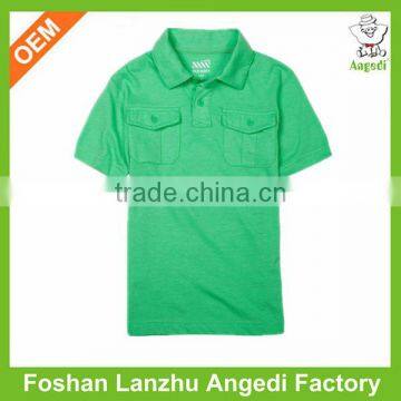 customized made blank plain Pique polo shirts with flat knit collar