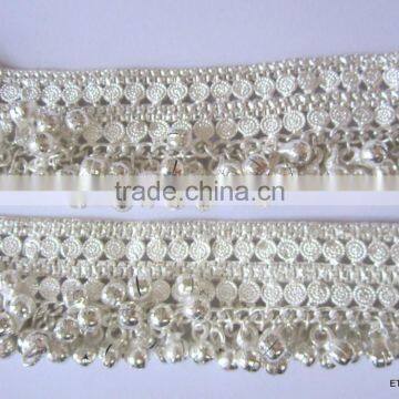 BROAD Anklets Silver Tone BELLS Payal photo-2