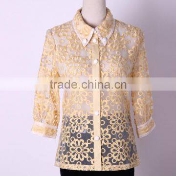 Women Casual Blouse Designs Casual Shirt Office Uniform photo-5