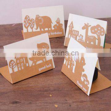 Custom New Styles Handmade Paper Greeting Cards Custom Paper Greeting cards Diy Good Luck Cards