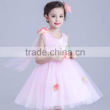 2017 Girls Dress Up Games Names With Pictures Ivory Jacquard Bodice With Tulle Skirt Removable Sashes photo-3