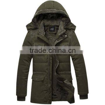MSW0033 The British men's winter clothing wholesale autumn long cotton men's slim thick coat collar windbreaker male models