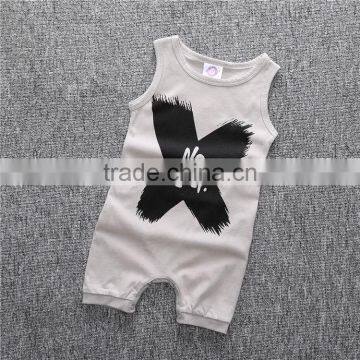 2017 Grey Black Baby Boys Night Wear Romper Newborn Baby Boy Clothes photo-4
