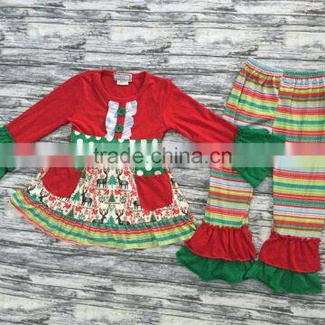 Wholesale New Clothing Sets For Kids Girl boutique Clothing Sets cute baby Christmas outfits