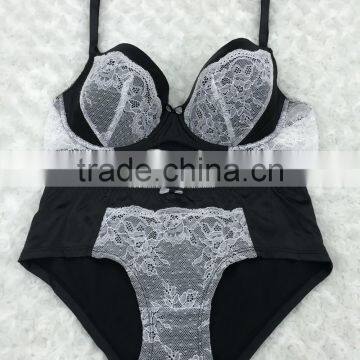 Hot sell lace bra and panty , High quality lace lingerie, ladies bra and panty set