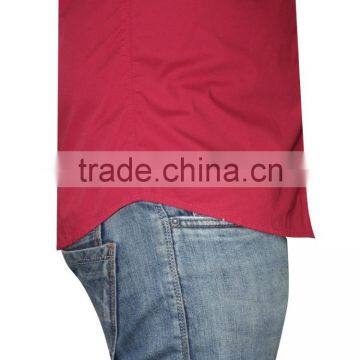 Red Solid Casual Shirt SH124 photo-5