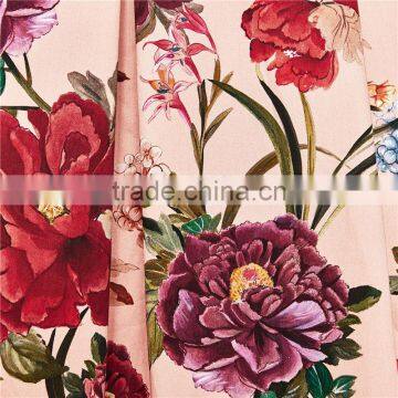 2017 OEM Spring Elegant Flower-printed Circle Skirt With Side Pockets photo-5