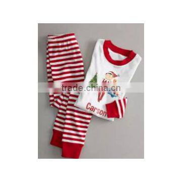2017 Wholesale Matching Family Pajamas Spirit Embroidery Design Christmass Sleepwear Clothes photo-4