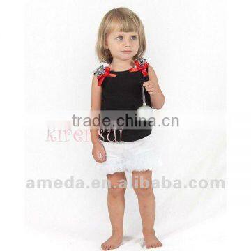 Girls White Ruffles Bottom Petti shorts 1-7 Years