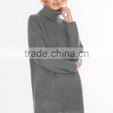 2017 New Design Turtle Neck Girls Sweater Dress photo-5