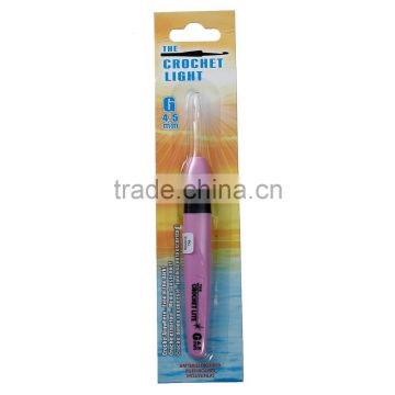 G4.5mm 15.6x1.6cm Crochet Hook with Led light