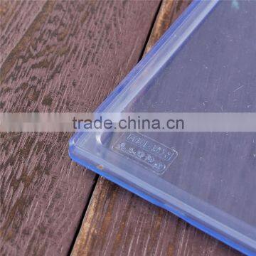 High Quality Waterproof Light Blue Transparent Horizontal ID Card Holders photo-2