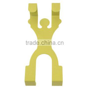 Cute Stainless Steel Over the Door Dual Hanger Hook Hat Coat Holder Worldwide Store photo-5