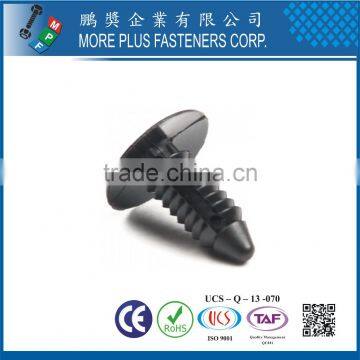Made in Taiwan PP Nylon Easy Release Plastic Rivet Black photo-2