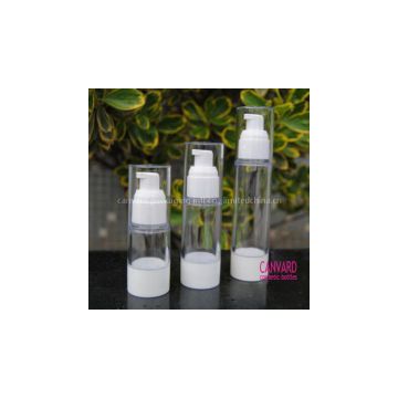 Clear airless pump bottle, airless serum bottle